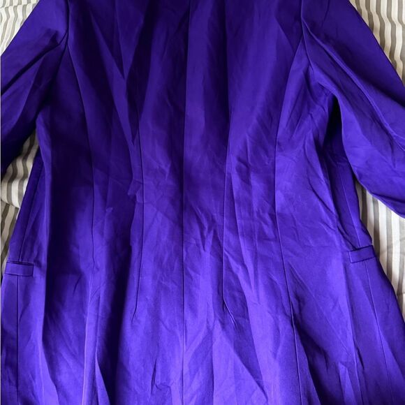 Zara Purple Double-Breasted Blazer with Gold Buttons size S - Picture 7 of 7